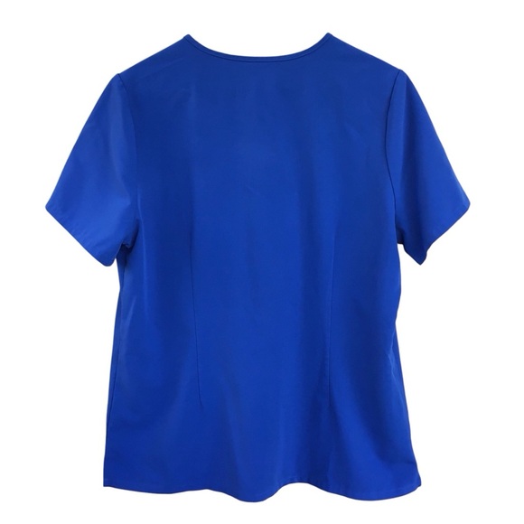 Figs Blue V-Neck Scrub Top - Picture 2 of 5
